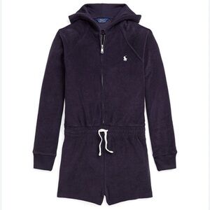 Ralph Lauren Girls Terrycloth Romper